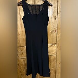 Jones Wear Classic Maxi basic black Christmas/business dress with a little flare